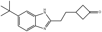 3-[2-[6-叔丁基-1H-苯并咪唑-2-基]乙基]环丁酮