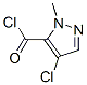 1H-Pyrazole-5-carbonyl chloride, 4-chloro-1-methyl- (9CI)