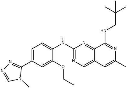 N2-(2-ethoxy-4-(4-methyl-4H-1,2,4-triazol-3-yl)phenyl)-6-methyl-N8-neopentylpyrido[3,4-d]pyrimidine-2,8-diamine