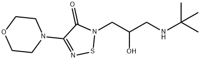 1,2,5-Thiadiazol-3(2H)-one, 2-[3-[(1,1-dimethylethyl)amino]-2-hydroxypropyl]-4-(4-morpholinyl)-