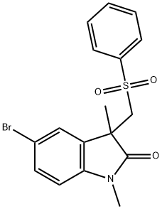 5-溴-1,3-二甲基-3-((苯磺酰基)甲基)吲哚啉-2-酮