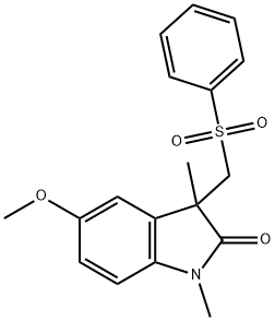 5-甲氧基-1,3-二甲基-3-((苯磺酰基)甲基)吲哚啉-2-酮