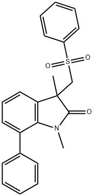 1, 3-dimethyl-7-phenyl-3-((phenylsulfonyl)methyl)indolin-2-one