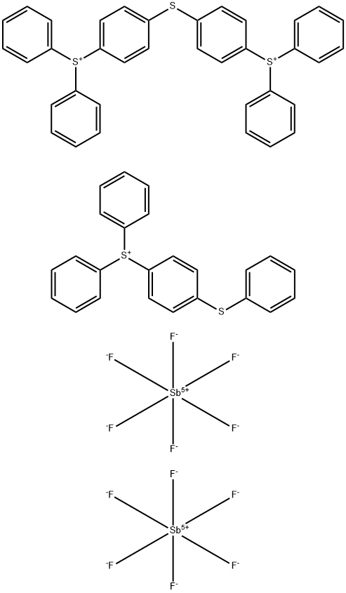 二(4-(二苯基锍)苯基)硫醚二(六氟锑酸盐)与二苯基(4-(苯硫基)苯基)锍六氟锑酸盐的混合物