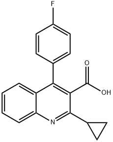 2-Cyclopropyl-4-(4-flouophenyl)quinoline-3-carboxylic acid