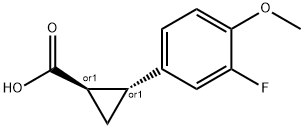 反式-2-(3-氟-4-甲氧基苯基)环丙烷-1-羧酸