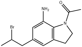 Ethanone, 1-[7-amino-5-(2-bromopropyl)-2,3-dihydro-1H-indol-1-yl]-