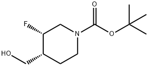 1-Piperidinecarboxylic acid, 3-fluoro-4-(hydroxymethyl)-, 1,1-dimethylethyl ester, (3S,4R)-