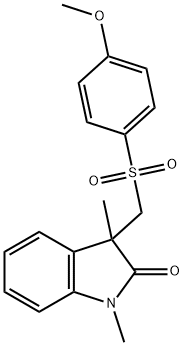 3-(((4-甲氧基苯基)磺酰基)甲基)-1,3-二甲基吲哚啉-2-酮