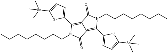 2,5-二辛基-3,6-双(5-(三甲基锡烷基)噻吩-2-基)吡咯并[3,4-C]吡咯-1,4(2H,5H)-二酮
