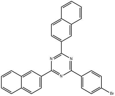 2-(4-bromophenyl)-4,6-di(naphthalen-2-yl)-1,3,5-triazine