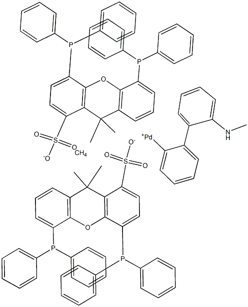 甲烷磺酸(4,5-双二苯基膦-9,9-二甲基氧杂蒽)(2'-甲胺基-1,1'-联苯-2-基)钯(II)
