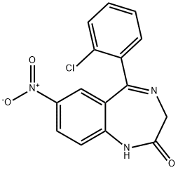 5-(2-chlorophenyl)-1,3-dihydro-7-nitro-2h-4-benzodiazepin-2-one