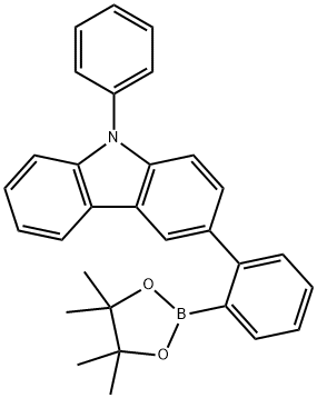 9-苯基-3-[2-(4,4,5,5-四甲基-1,3,2-二氧杂环戊硼烷-2-基)苯基]-9H-咔唑