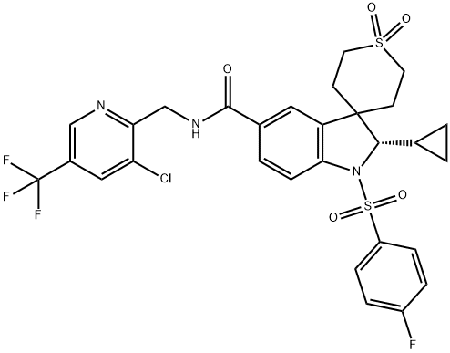 (S)-N-((3-chloro-5-(trifluoromethyl)pyridin-2-yl)methyl)-2-cyclopropyl-1-((4-fluorophenyl)sulfonyl)-