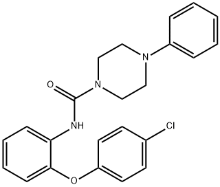 1-Piperazinecarboxamide, N-[2-(4-chlorophenoxy)phenyl]-4-phenyl-