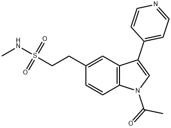 2-(1-Acetyl-3-(pyridin-4-yl)-1H-indol-5-yl)-N-methylethanesulfonamide