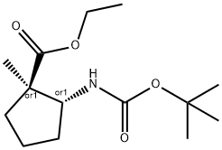 反式-2-叔丁氧羰基氨基-1-甲基-环戊基甲酸