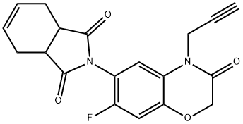 1H-Isoindole-1,3(2H)-dione, 2-[7-fluoro-3,4-dihydro-3-oxo-4-(2-propyn-1-yl)-2H-1,4-benzoxazin-6-yl]-3a,4,7,7a-tetrahydro-