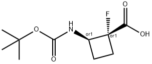 trans-2-{[(tert-butoxy)carbonyl]amino}-1-fluorocyclobutane-1-carboxylic acid