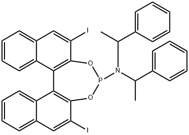 Dinaphtho[2,1-d:1',2'-f][1,3,2]dioxaphosphepin-4-amine, 2,6-diiodo-N,N-bis[(1R)-1-phenylethyl]-, (11bR)-