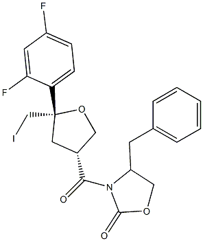 (R)-4-苄基-3-[(3S,5R)-5-(2,4-二氟苯基)-5-(碘甲基)四氢呋喃基-3-羰基]-2-恶唑烷酮
