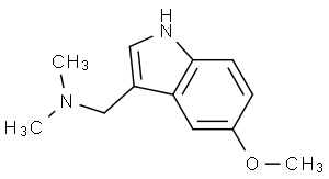 (5-methoxy-1H-indol-3-yl)methyl-dimethylammonium