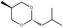 A mixture of: cis-2-isobutyl-5-methyl 1,3-dioxane: trans-2-isobutyl-5-methyl 1,3-dioxane