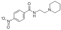4-nitro-N-(2-piperidinoethyl)benzenecarboxamide