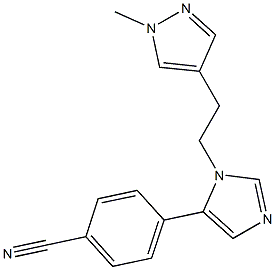 4-(1-(2-(1-methyl-1H-pyrazol-4-yl)ethyl)-1H-imidazol-5-yl)benzonitrile