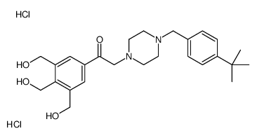 2-[4-[(4-tert-butylphenyl)methyl]piperazin-1-yl]-1-[3,4,5-tris(hydroxymethyl)phenyl]ethanone,dihydrochloride