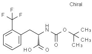 2-[[(2-methylpropan-2-yl)oxy-oxomethyl]amino]-3-[2-(trifluoromethyl)phenyl]propanoic acid
