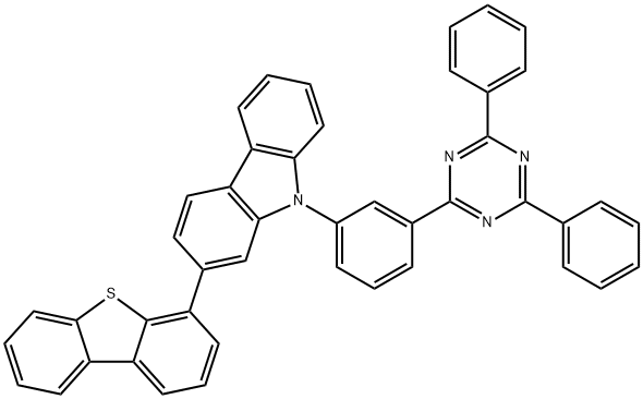 9H-Carbazole, 2-(4-dibenzothienyl)-9-[3-(4,6-diphenyl-1,3,5-triazin-2-yl)phenyl]-
