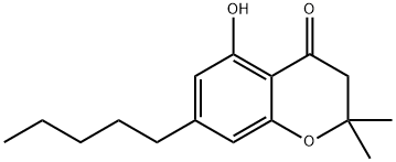 5-Hydroxy-2,2-dimethyl-7-pentylchroman-4-one