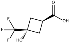 Cyclobutanecarboxylic acid, 3-hydroxy-3-(trifluoromethyl)-, cis-