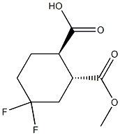 trans-4,4-difluoro-2-(methoxycarbonyl)cyclohexane-1-carboxylic acid