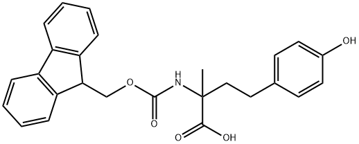 2-({[(9H-fluoren-9-yl)methoxy]carbonyl}amino)-4-(4-hydroxyphenyl)-2-methylbutanoic acid