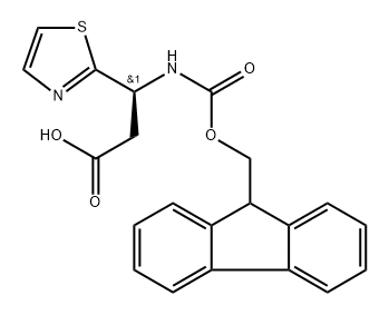 2-Thiazolepropanoic acid, β-[[(9H-fluoren-9-ylmethoxy)carbonyl]amino]-, (βS)-