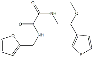 N-(furan-2-ylmethyl)-N'-(2-methoxy-2-thiophen-3-ylethyl)oxamide