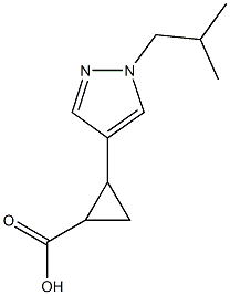 2-[1-(2-methylpropyl)-1H-pyrazol-4-yl]cyclopropane-1-carboxylic acid