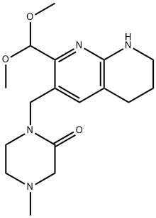 1-[[2-(二甲氧基甲基)-5,6,7,8-四氢-1,8-二氮杂萘-3-基]甲基]-4-甲基-2-哌嗪酮