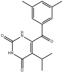 2,4(1H,3H)-Pyrimidinedione, 6-(3,5-dimethylbenzoyl)-5-(1-methylethyl)-