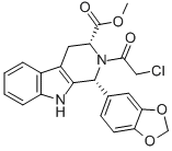 (1R,3R)-1-(1,3-benzodioxol-5-yl)-2-(chloroacetyl-2,3,4,9-tetrahydro-1H-pyrido[3,4-b] indole-3-carboxylic acid methy ester