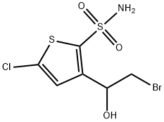 2-Thiophenesulfonamide, 3-(2-bromo-1-hydroxyethyl)-5-chloro-