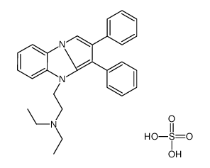2-(2,3-diphenylpyrrolo[1,2-a]benzimidazol-4-yl)-N,N-diethylethanamine,sulfuric acid