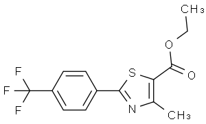 乙基 4-甲基-2-[4-(三氟甲基)苯基]噻唑-5-羧酸酯