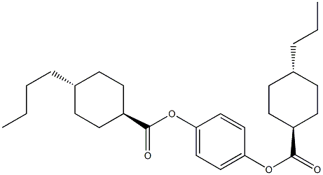 trans-4-Butylcyclohexanecarboxylic acid 4-[[(trans-4-propylcyclohexyl)carbonyl]oxy]phenyl ester
