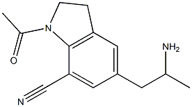 1-ACETYL-5-(2-AMINOPROPYL)-2,3-DIHYDRO-1H-INDOLE-7-CARBONITRILE 175837-01-1