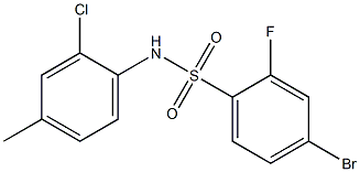 4-Bromo-N-(2-chloro-4-methylphenyl)-2-fluoro-benzenesulfonamide