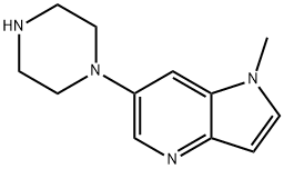 1H-Pyrrolo[3,2-b]pyridine, 1-methyl-6-(1-piperazinyl)-